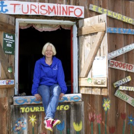 T. Efert. Tourist centre at Kelnase Port.
